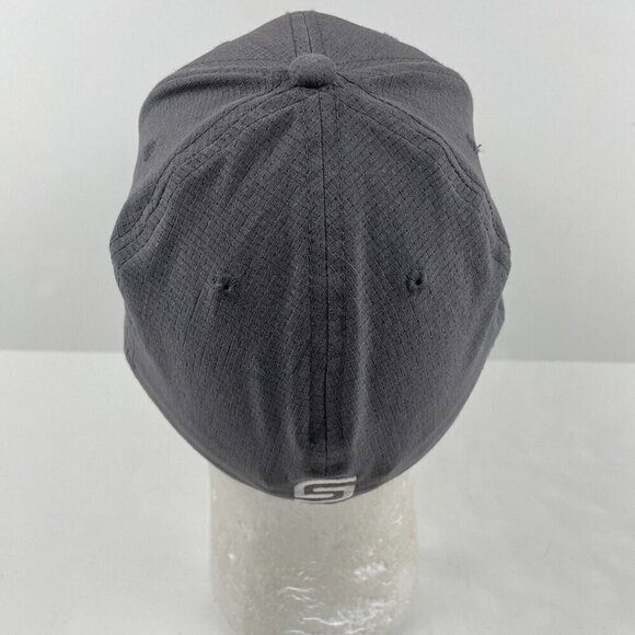 Under Armour UA Golf Hat Gray Lightweight Stretch Fitted M/L Golf White Logo - Picture 4 of 11